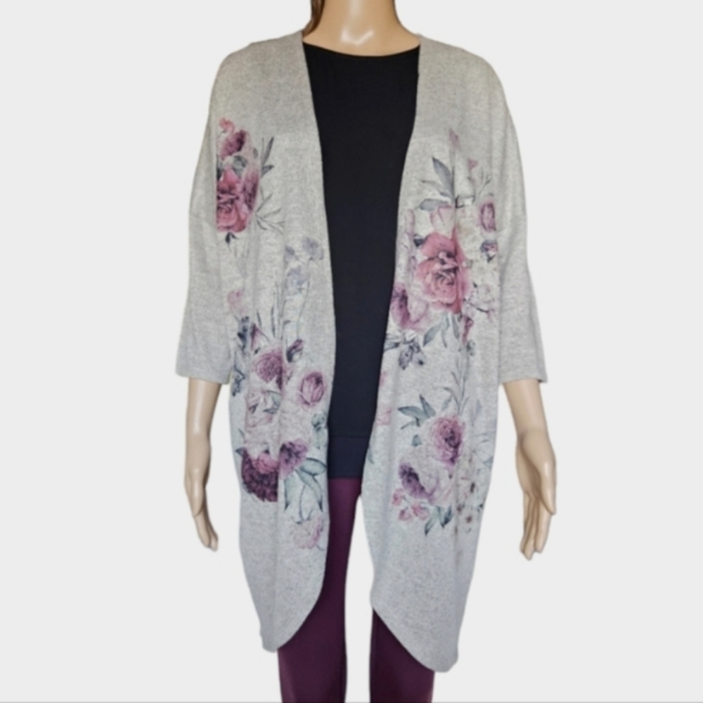 LIVE IN THE  MOMENT Open Front Cardigan Sweater
